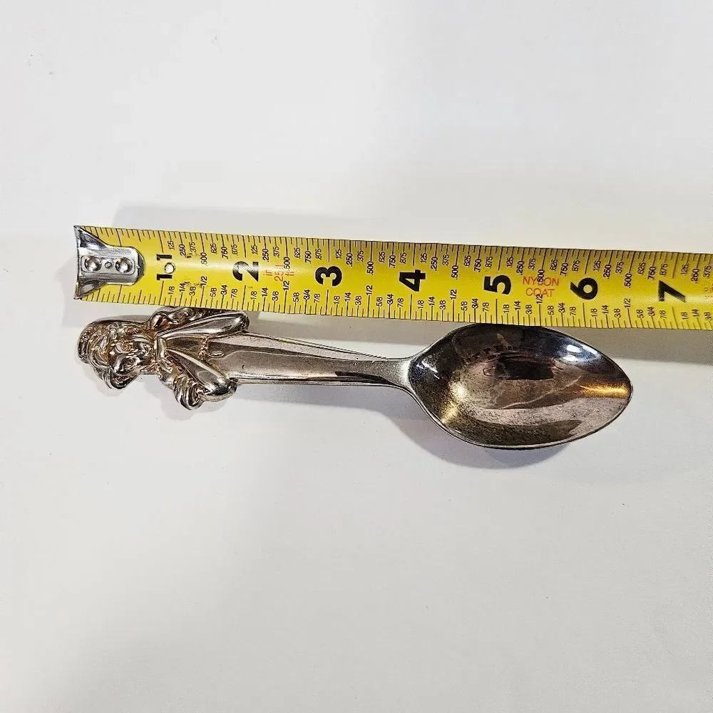 Vintage Disney Beauty & the Beast Belle Silverplate Silverware Collectible Spoon